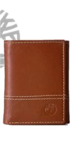 Timberland Men's Genuine Leather RFID Blocking Trifold Wallet