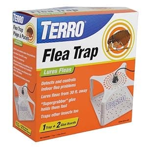 Terro T230 Indoor Electric Flea Trap and Killer - Refillable Flea Traps for Inside Your Home