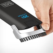 BLACK+DECKER dustbuster 20V Hand Vacuum Cordless Rechargeable, Car Vacuum Portable, Powerful Suction AdvancedClean Hand Vac with Extendible Crevice Tool, Flip-Up Brush and Charging Base (BDH2000L)