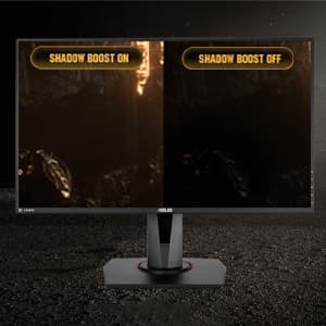 ASUS TUF Gaming 27” 1080P Monitor (VG279QR) - Full HD, IPS, 165Hz, 1ms, Extreme Low Motion Blur, G-SYNC Compatible, Shadow Boost, VESA Mountable, DisplayPort, HDMI, Height Adjustable