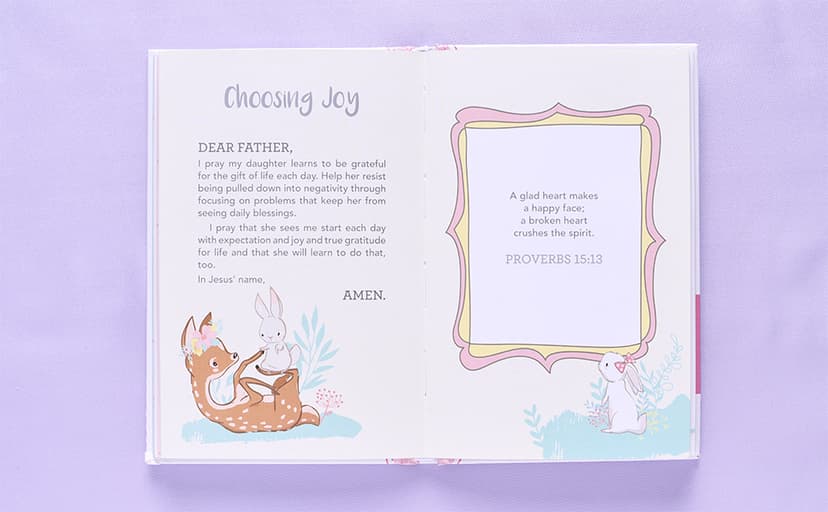 Prayers For My Baby Girl - 40 Prayers with Scripture Padded Hardcover Gift Book For Moms w/Gilt-Edge Pages