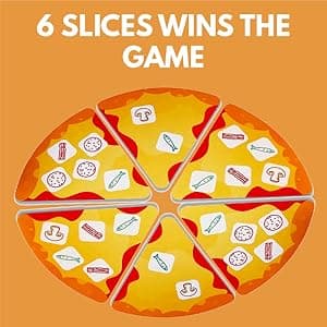 University Games, Pizza Party Dice Game, Dice Game for Kids and Families, Ages 6+