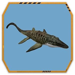 Mattel Jurassic World Rebirth Bite N Blast Mosasaurus Action Figure & Mini Dilophosaurus, Wide Jaw Dinosaur Toy, Movie-Accurate Posable, Digital Play