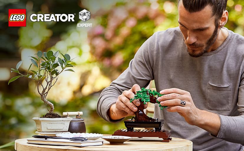 LEGO Icons Bonsai Tree Building Set - Artificial Bonsai Tree Plants for Home Decor, Adults Ages 18+ - Faux, Fake Plants for Table, Desk, Office - Birthday Gift for Men & Women - 10281