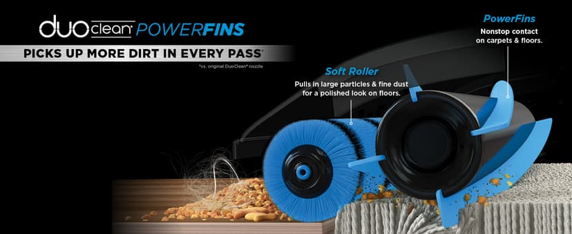 Shark AZ2002 Vertex Powered Lift-Away Upright Vacuum with DuoClean PowerFins, Self-Cleaning Brushroll, Large Dust Cup, Pet Crevice Tool, Dusting Brush & Power Brush, Silver/Rose Gold