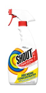 Shout Advanced Stain Remover Gel for Clothes Laundry, Ultra Concentrated Gel with Built-in Scrubber Brush for Deep Set-In stains, 8.7oz