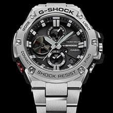 Casio Men's GST-B100D-1ACR G-Shock Analog Display Quartz Silver Watch