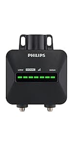 Philips Crystal Amplified Indoor TV Antenna, Extendable Dipole Rabbit Ears, 4K 1080P VHF UHF, Long Range, Amplifier Signal Booster, Digital HDTV Antenna, Smart TV Compatible, SDV3237N/27