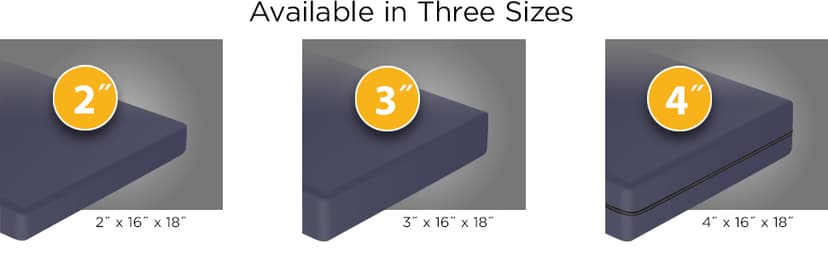 DMI Seat and Chair Cushion for Office Chairs, Wheelchairs, Scooters, Kitchen Chairs or Car Seats, FSA HSA Eligible, for Support and Height while Reducing Stress on Back, Tailbone or Sciatica