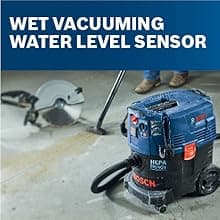 BOSCH VAC090AH Portable 9 Gallon Dust Extractor with Auto Filter Clean and HEPA Filter