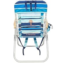 Tommy Bahama Hi-Boy 17" Seat Height 4-Position Lace-Up Suspension Folding Beach Backpack Chair