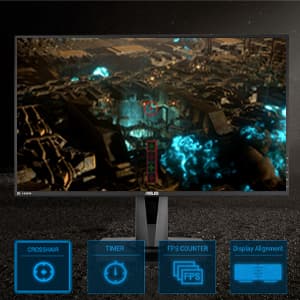 ASUS TUF Gaming 27” 1080P Monitor (VG279QR) - Full HD, IPS, 165Hz, 1ms, Extreme Low Motion Blur, G-SYNC Compatible, Shadow Boost, VESA Mountable, DisplayPort, HDMI, Height Adjustable