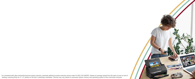 Epson FastFoto FF-680W Wireless High-Speed Photo and Document Scanning System, Black