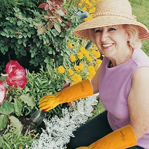 Acdyion Gardening Gloves for Women/Men Rose Pruning Thorn & Cut Proof Long Forearm Protection Gauntlet, Resistant Thick Cowhide Leather Work Garden Gloves