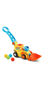 VTech Pop-a-Balls Push and Pop Bulldozer, Yellow B06WV7VBY5