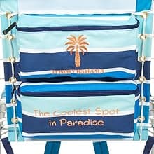 Tommy Bahama Hi-Boy 17" Seat Height 4-Position Lace-Up Suspension Folding Beach Backpack Chair