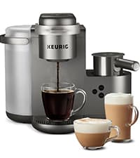 Keurig K-Duo Single Serve K-Cup Pod & Carafe Coffee Maker, with Multiple Brew Sizes, 60oz Removable Reservoir, Programmable Auto Brew Carafe, (Gen 1), Black