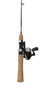 Zebco 33 Cork Reel and Fishing Rod Combo, Graphite Rod with Cork Handle, QuickSet Anti-Reverse Fishing Reel with Bite Alert, Black