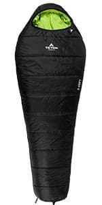Teton 20F and 5F Degree Sleeping Bag; Lightweight, Warm Weather Mummy Sleeping Bags for Adults and Kids, Camping, Backpacking, Hiking