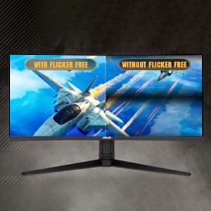 ASUS VG34VQL1B TUF 34 Inch Curved Gaming Monitor - WQHD (3440x1440), 165Hz, 1ms, Extreme Low Motion Blur, FreeSync Premium, Eye Care, Height Adjustable, DisplayHDR 400, DisplayPort, HDMI, USB