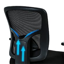 Big and Tall Office Chair 400lbs Wide Seat Desk Chair Computer Chair with Lumbar Support Adjustable Arms Task Rolling Swivel Mesh Executive High Back Ergonomic Chair for Adults Women,Black