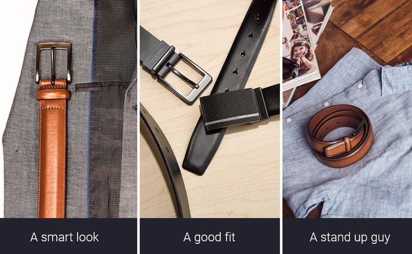 Perry Ellis Men's Portfolio Braided Leather Belt