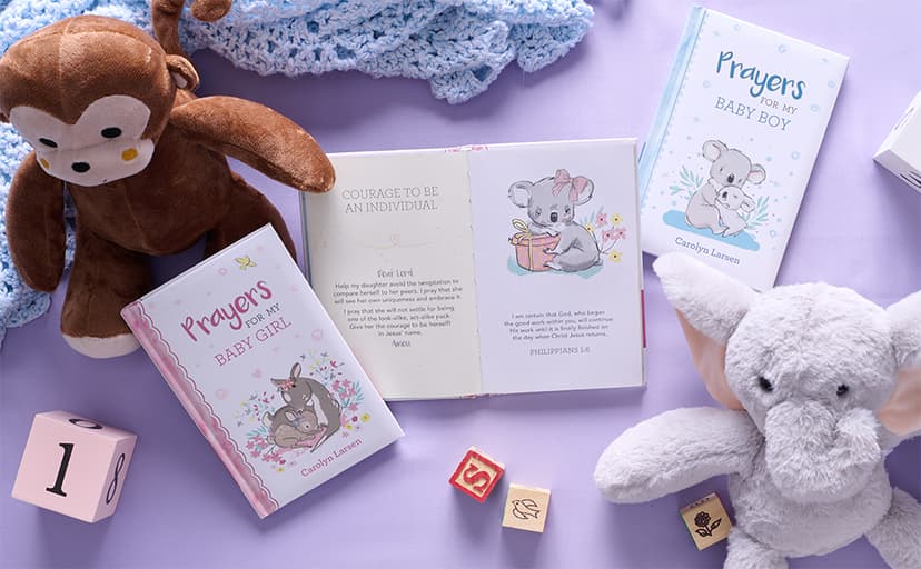 Prayers For My Baby Girl - 40 Prayers with Scripture Padded Hardcover Gift Book For Moms w/Gilt-Edge Pages