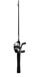 Zebco 33 Micro Spincast Reel and Fishing Rod Combo, 2-Piece Rod with Durable Fiberglass Fishing Pole, Quickset Anti-Reverse Fishing Reel with Bite Alert