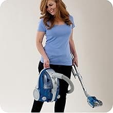 Kenmore Pet-Friendly Lightweight HEPA Canister Vacuum with Variable Modes, Retractable Cord, and Pet Brush - Blue