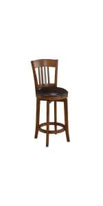Hillsdale Fairfox 24.5" Wood Swivel Counter Height Stool, White
