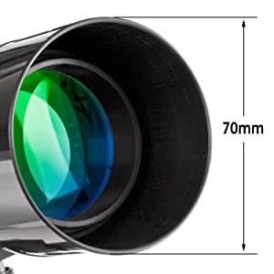 Gskyer Telescope, 70mm Aperture 400mm AZ Mount Astronomical Refracting Telescope for Kids Beginners - Travel Telescope with Carry Bag, Phone Adapter and Wireless Remote.