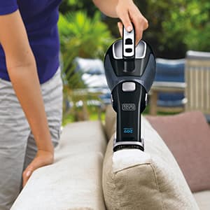 BLACK+DECKER dustbuster 20V Hand Vacuum Cordless Rechargeable, Car Vacuum Portable, Powerful Suction AdvancedClean Hand Vac with Extendible Crevice Tool, Flip-Up Brush and Charging Base (BDH2000L)