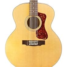 GUILD Guitars F-2512E Maple 12-string Acoustic Guitar, Blonde Jumbo Archback Solid Top, Westerly Collection