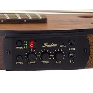 Traveler Guitar Escape Mark III Mahogany Acoustic Guitar | Portable Acoustic with Built-in Headphone Amp | Full 25.5" Scale Headless Guitar | Custom Gig Bag Included