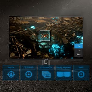 ASUS TUF Gaming 27" 2K HDR Monitor (VG27AQ1A) - QHD (2560 x 1440), IPS, 170Hz (Supports 144Hz), 1ms, Extreme Low Motion Blur, Speaker, G-SYNC Compatible, VESA Mountable, DisplayPort, HDMI