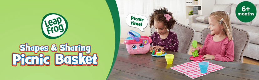 LeapFrog Shapes and Sharing Picnic Basket, Pink B07B7319TG