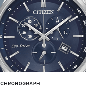 Citizen Men's Classic Corso Eco-Drive Watch, Chronograph, 12/24 Hour Time, Date, Sapphire Crystal