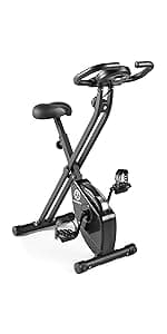 Marcy Foldable Upright Exercise Bike with Adjustable Resistance for Cardio Workout & Strength Training - Multiple Styles Available