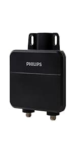 Philips Crystal Amplified Indoor TV Antenna, Extendable Dipole Rabbit Ears, 4K 1080P VHF UHF, Long Range, Amplifier Signal Booster, Digital HDTV Antenna, Smart TV Compatible, SDV3237N/27