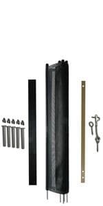 Pool Fence DIY by Life Saver Self-Closing Gate Kit, Black (Pack of 1)