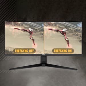 ASUS VG34VQL1B TUF 34 Inch Curved Gaming Monitor - WQHD (3440x1440), 165Hz, 1ms, Extreme Low Motion Blur, FreeSync Premium, Eye Care, Height Adjustable, DisplayHDR 400, DisplayPort, HDMI, USB