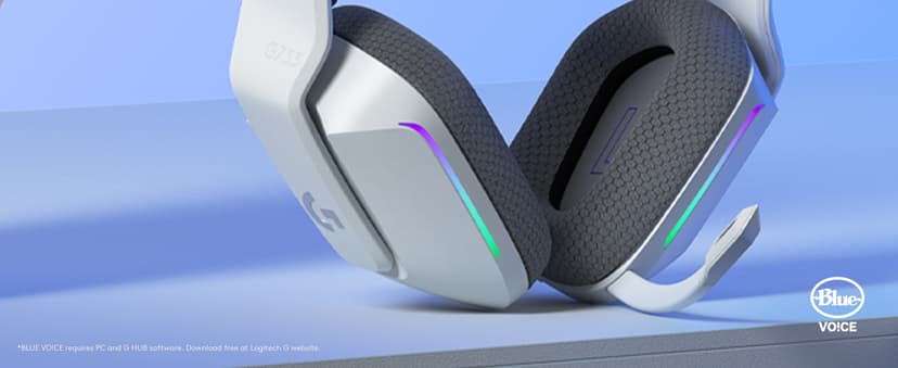 Logitech G733 Lightspeed Wireless Gaming Headset, Suspension Headband, Lightsync RGB, Blue VO!CE Mic, PRO-G Audio – Black, Gaming Headset Wireless, PC, PS5, PS4, Switch Compatible