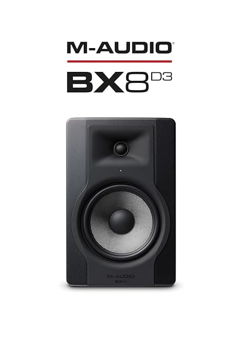 M-AUDIO BX3 Pair 3.5" Wired Studio Monitors and PC Speakers for Recording and Multimedia with Music Production Software