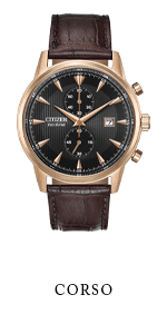 Citizen Men's Classic Corso Eco-Drive Watch, Chronograph, 12/24 Hour Time, Date, Sapphire Crystal