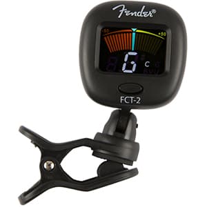 Fender FCT-2 Professional Multi-Instrument Clip-On Tuner for Guitar, Bass, Ukulele, and Violin