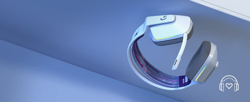 Logitech G733 Lightspeed Wireless Gaming Headset, Suspension Headband, Lightsync RGB, Blue VO!CE Mic, PRO-G Audio – Black, Gaming Headset Wireless, PC, PS5, PS4, Switch Compatible