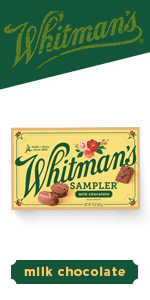 WHITMAN'S SAMPLER Assorted Milk & Dark Chocolate Candy Gift Box, 10 oz.