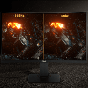 ASUS TUF Gaming 27" 2K HDR Gaming Monitor (VG27AQ) - QHD (2560 x 1440), 165Hz (Supports 144Hz), 1ms, Extreme Low Motion Blur, Speaker, G-SYNC Compatible, VESA Mountable, DisplayPort, HDMI,Black