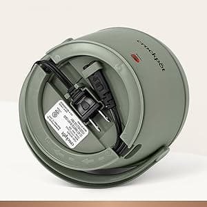 Crock-Pot Portable Electric Lunch Box 20-Ounce Food Warmer Moonshine Green | Ideal for Travel On-the-Go | Keeps Food Spill-Free Warm & Tasty | Dishwasher-Safe