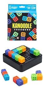 Educational Insights Kanoodle - Original 3D Brain Teaser Puzzle, Single Player Mind Challenge Toys, Handheld Travel Games, Challenging Logic Puzzles and Gifts for Kids, Teens & Adults Ages 7+